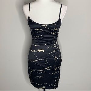 Black marble dress